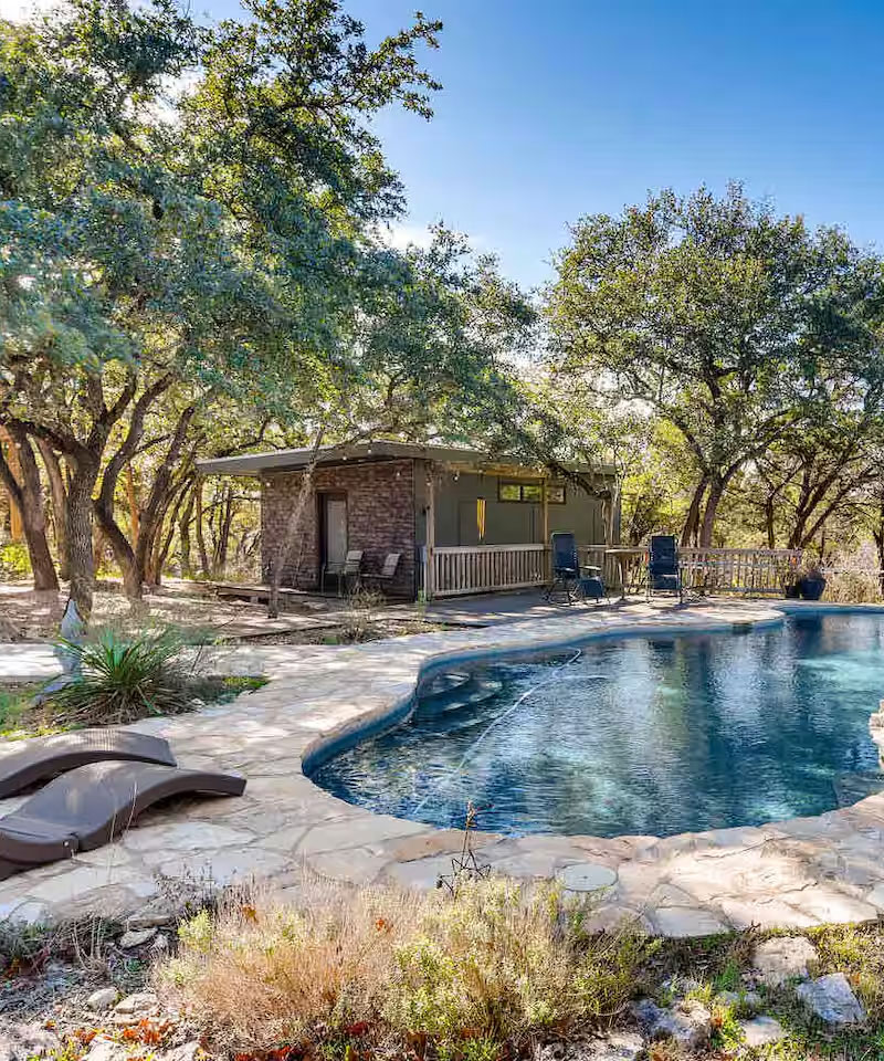 Pool in an outdoor space near a vacation rental