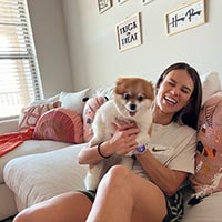 Photo of Kylie, a guest who left a review for the Eco Valley Airbnb